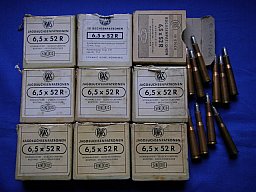 80 Patronen 6,5x52R, Zustand einwandfrei