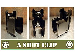 GARAND Stahl Clips 5 Schuss