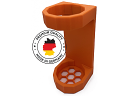 Magnetischer Schalldämpfer Halter bis Ø 56mm Orange | Waffenschrank Halterung Schalldämpferhalter