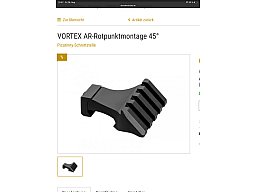 Vortex sidemount AR15 Montage 45 Grad