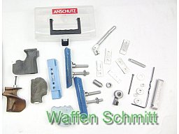 Konvolut aus Griffen, Schafterhöhungen und Schaftkappen für KK-Matchgewehre!!!