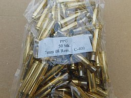 7mm 08 Remington Boxerhülsen PPU 50 stk C-400