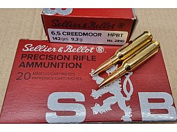 6,5Creedmoor/142grs OTM Match S&B 20 stk. No. 2890