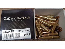 7,62x39/124 FMJ S&B 400 Stk. Boxerhülse