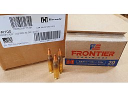 .223Rem./55grs FMJ-BT Hornady Frontier FR100 500 Stk.