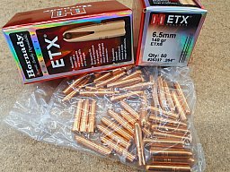 6,5/140grs ETX Hornady Bleifrei No. 26337 Geschosse 50 Stk.