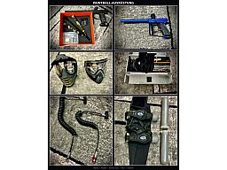Paintball Komplettpaket: DP E1 + Empire Axe + Halo Too + Masken + Zubehör – nur Abholung