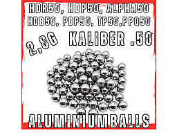 100x Aluminiumballs HDR50 | HDP50 | TR50 T4E Cal. 50