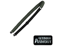 Handgeknüpfter Gewehrriemen Sidewinder Paracord + Riemenösen Jagdriemen schwarz, grün oder woodland