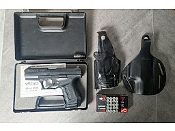 Walther P99 Unikat (9mm P.A.K.) – Komplettset mit 2 Holstern, Deko-Extra & Zubehör
