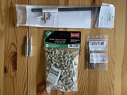 6.5 Creedmoor Pflegeset neu, Putzstabführung, Pufferpatrone, Spezial Filze, Bronzebürsten, unbenutzt