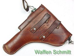 Braunes schweizer Lederholster für Pistole SIG P210. Guter Zustand!!!