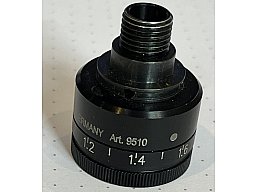 Anschütz Kompakt-Irisblende 9510 – Verstellbar 0,8 - 2,2 mm – Top Zustand!