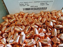 9mm/.355-123grs. LOS RN 500 Stk. verkupfert Angebot!!