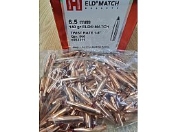 6,5mm-.264/140grs ELD-Match Hornady Small Batch (Match Pack) Geschosse 500 Stk. No. 263311 #
