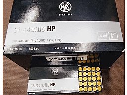 .22LR 40grs RWS Subsonic HP 500 Stk. Nr. 2132664# SSZ Berka