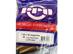 7,65 Argentino PPU Boxer-Hülsen 50 stk C-129# SSZ Berka