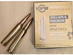 .338Lapua Mag./250grs. HPBT Match PPU 100 Stk. #A-583 # SSZ Berka