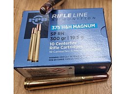 .375 H&H Magnum/300 grs. SP RN PPU A-267 10 stk. # SSZ Berka