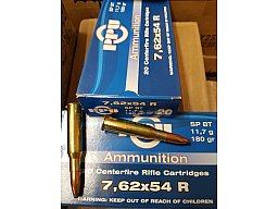 7,62x54R 180grs. PPU SPBT 20 stk. A-031 # SSZ Berka