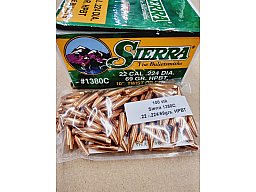 .22/.224/69 grs #1380# Sierra MK HPBT Geschosse 100 stk # SSZ Berka