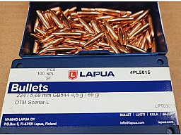 .224/69grs Lapua GB544 OpenTipMatch Scenar-L Geschosse 100 Stk. # SSZ Berka