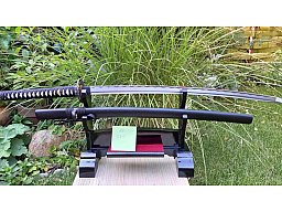 Samurai Schwerter Katana Katsumoto - scharf, echt & handgeschmiedet - Katana Schwert ohne Ständer -