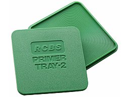 RCBS 9480 PRIMER TRAY-2 Zündhütchenwendebox | quadratisch mit gerillter Oberlfäche zum Wenden von Zü