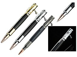 Kugelschreiber im Patronendesign mit Repetiermechanik