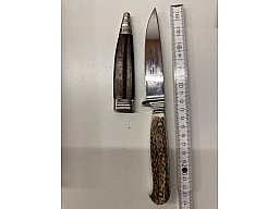 PUMA bock Solingen Jagdmesser / Trachtenmesser (112590) – Hirschhorn – Bj. 2016 – OVP & Papiere