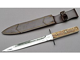 Hirschfänger Saufänger Cudeman Hirschhorngriff