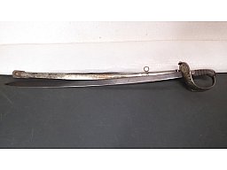 Alter Österreichischer Säbel Klinge mit Ritterbüste gestempelt und Stahlscheide