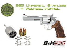 Neuwaffe, auf Lager: Spohr 285 Universal + Wechseltrommel 9mm Luger