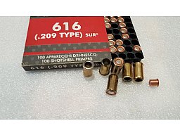 *** 6x *** REDUZIERHÜLSEN *** ,9mm RK auf 209 Zünder /Zündhütchen ,für 9mm SchreckschussRevolver