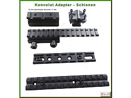 Konvolut Schienen und Adapter