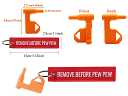 Sicherheitsfahne Chamber Safety Flag BDS IPSC Pistole Gewehr Remove before Pew
