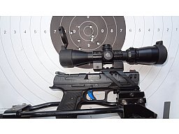 Walther Q5 Match 9mm mit Schulterstütze und Kurzwaffenzielfernrohr