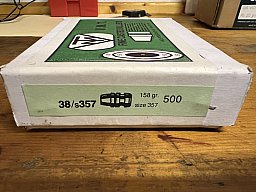 500x38. Cal .358" 158gr Semi Wadcutter Bleigeschosse V.M.T.