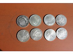 Silber Münzen alte 10 DM Sonderprägungen von 87-94