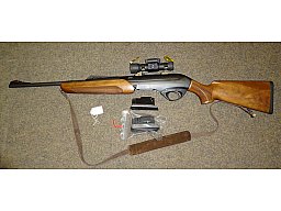 halbaut.Büchse MERKEL "SR1"; Kal.308Win.+Aimpoint Dot. EU wide (Selbstladebüchse SR-1)