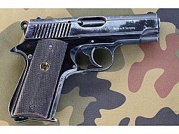 Pistole Alarmpistole im Look Walther PPK Schreckschusswaffe ERMA EGP 45 Kal. 8 mm Knall, 1983, rar!