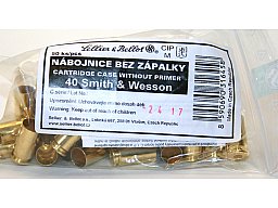 50 Stück S&B | Sellier&Bellot Wiederladehülsen S+B .40 S&W SmithWesson Boxer o. Zündhütchen V316452