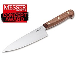 1x BÖKER Kochmesser CHEFMESSER KLEIN Cottage-Craft 16cm Klinge C75 Stahl | Pflaumenhoz Griff #130496