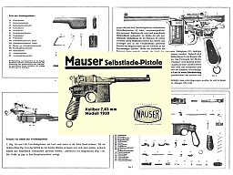 Nachdruck Bedienungsanleitung MAUSER C96 Modell 1930