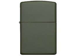 Original Zippo Benzinfeuerzeug matt Grün ( Oliv ) mit lebenslanger Garantie