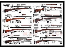 Poster " Anatomy : Carbines of WWII"