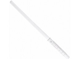 HPE 62 cm klassischer flexibler Gummi Schlagstock - Weiß - Abwehrstock