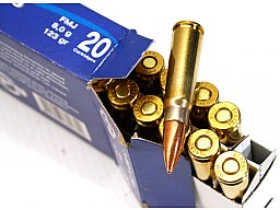 20 Schuss / 20 Patronen PPU 7,62x39 A-041 123gr 8,0g FMJ Vollmantel Munition Partizan 7.62 x 39 7,62
