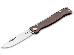 1 x BÖKER Plus Taschenmesser 01BO852 ATLAS COPPER Kupfergriffe Gentlemenmesser 7cm Klinge 12C27 Stah