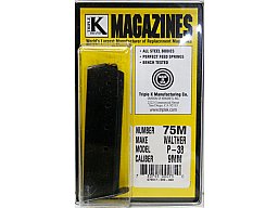 1 x TRIPLE-K Ersatzmagazin für WALTHER P38 9mm Luger 8RDS 8-Schuss 9x19 P-38 | Stahlmagazin Pistole